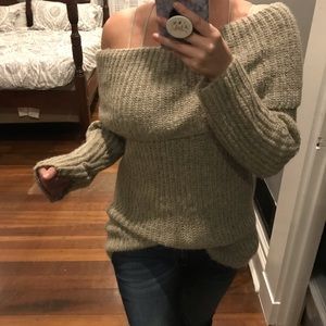 Cozy off the shoulder sweater
